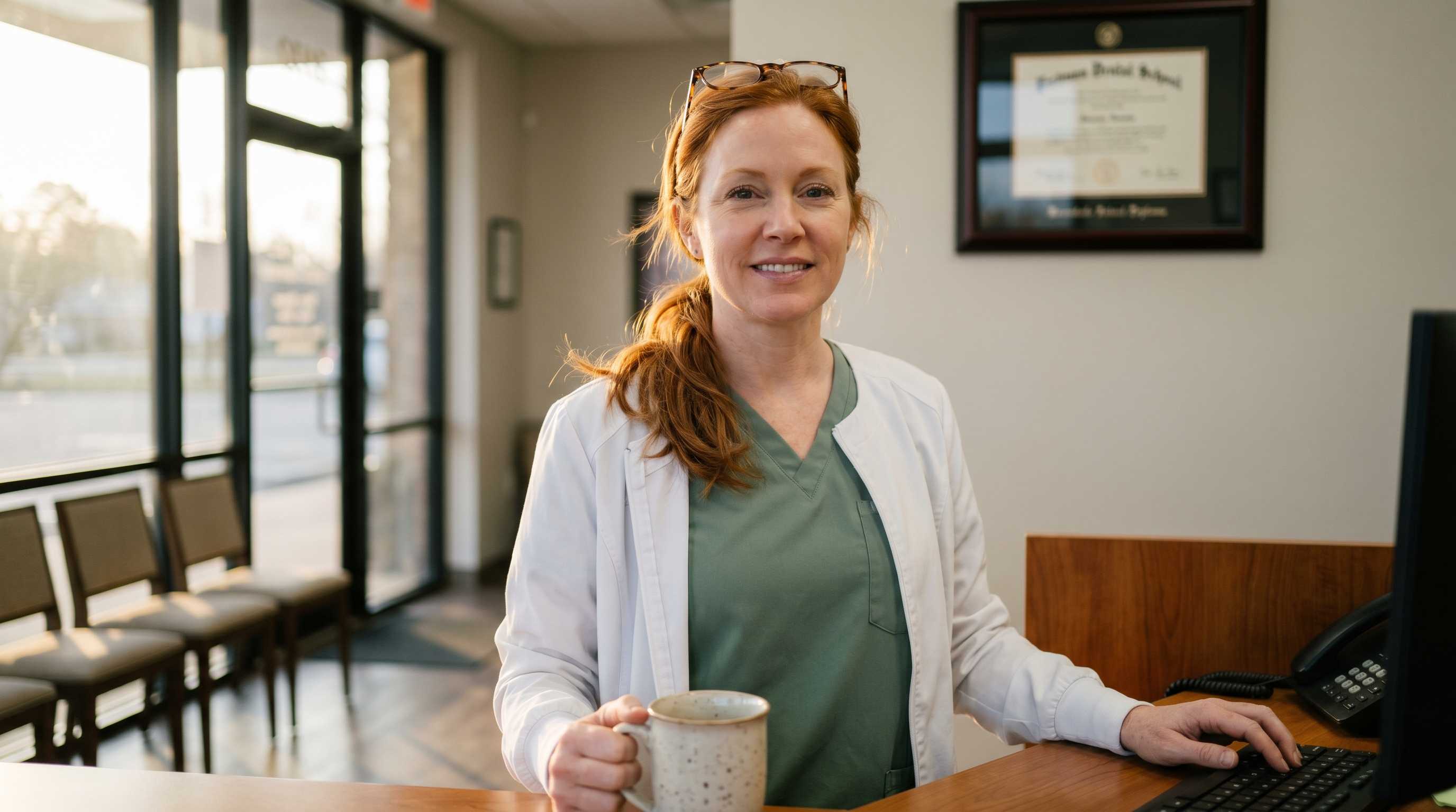 Dental practice receptionist