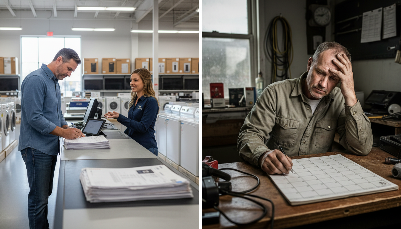 Why Appliance Repair Companies Lose Calls to Big Box Store Service Plans (And How to Compete)