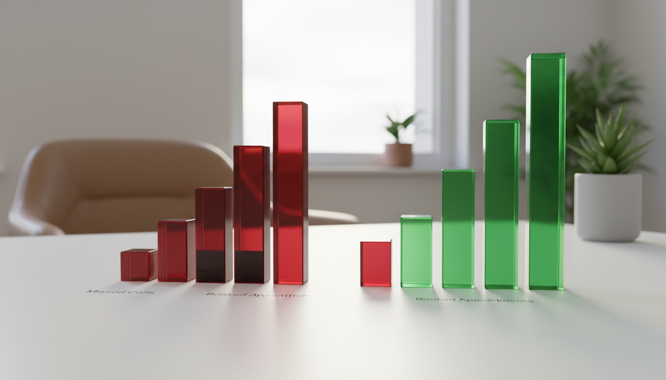 Before-and-after bar chart showing 