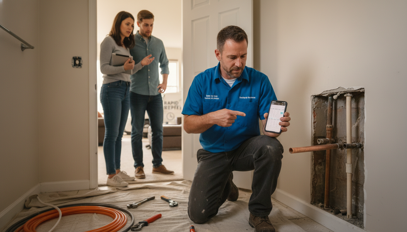 Why Plumbing Companies Lose Repiping Jobs to Competitors Who Book Faster