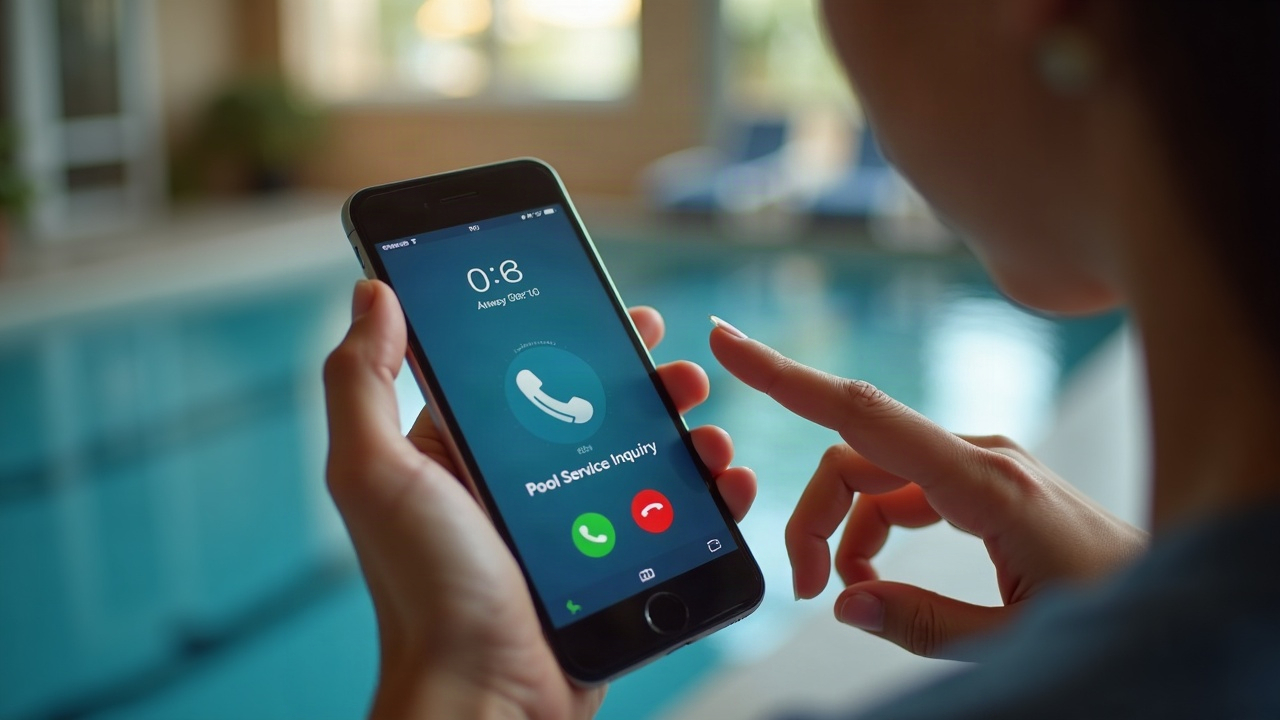 Close-up of a phone screen showing an incoming call labeled 