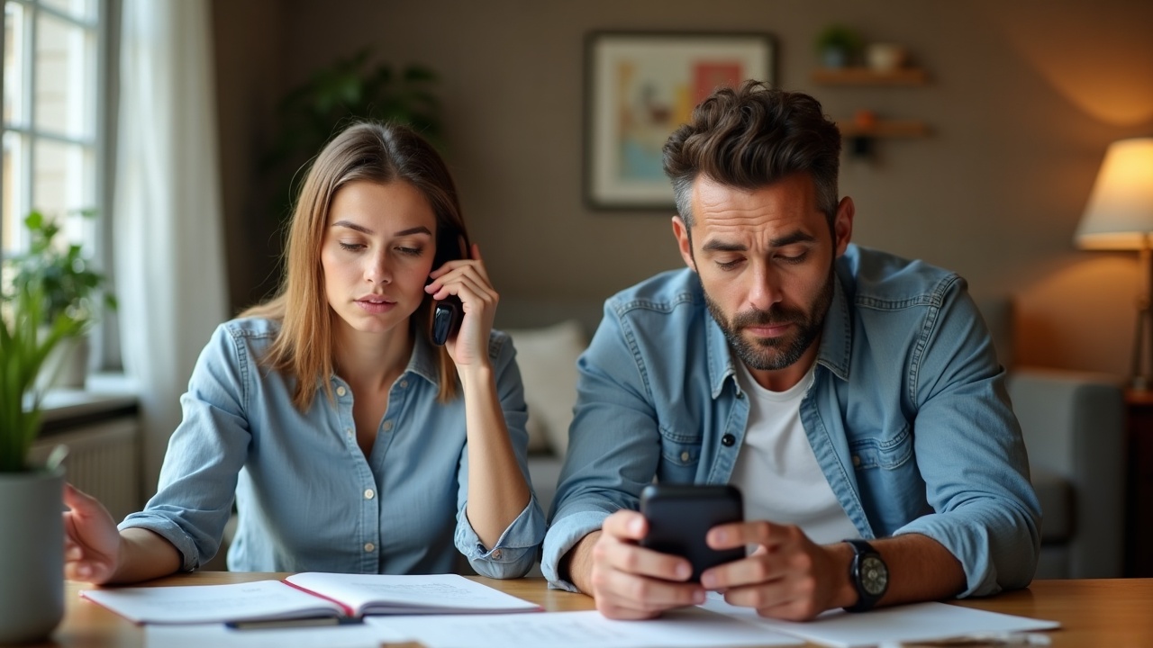 Side-by-side comparison showing a confident homeowner on the phone with a checklist of questions being answered, versus a frustrated homeowner staring at their phone waiting for a callback