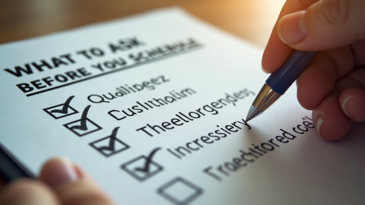 Checklist-style graphic showing the six qualification categories with checkmarks, titled 