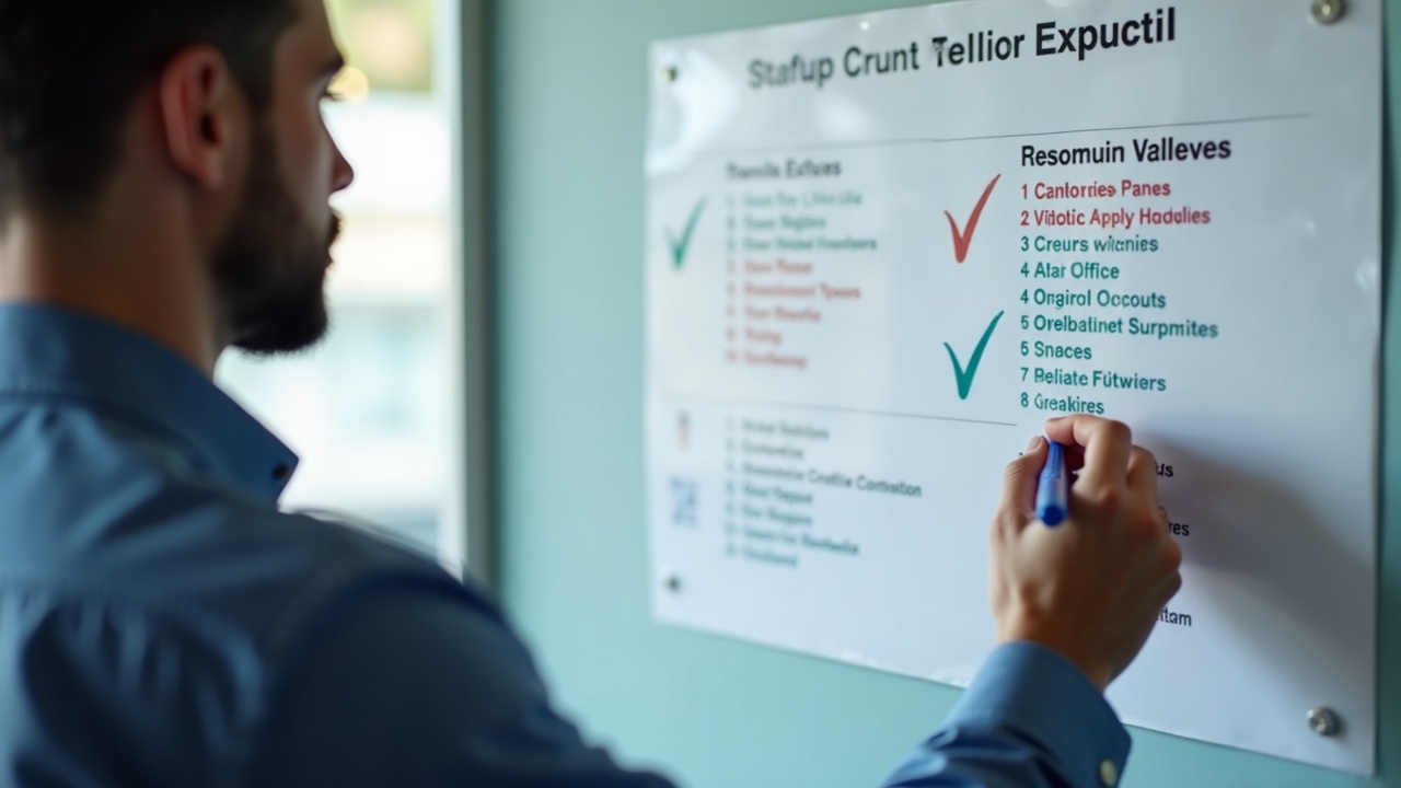 Professional front office team member making check mark on permit status tracking board with multiple pool projects listed