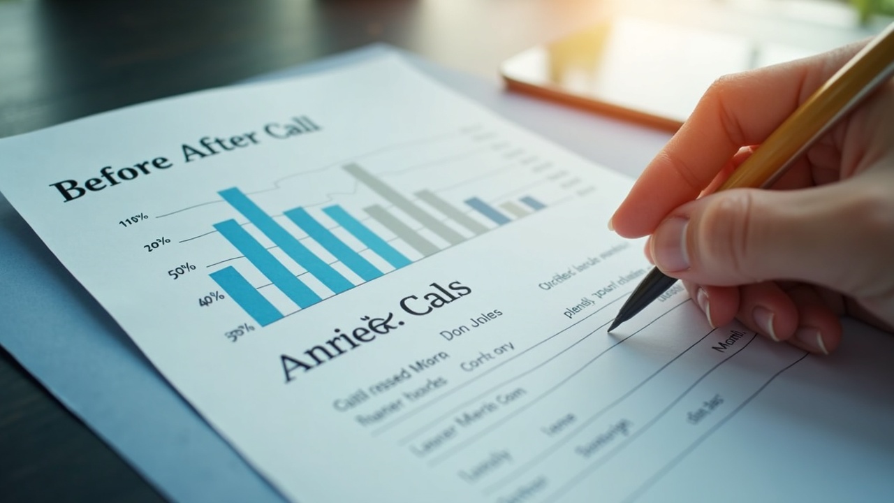 Before/after comparison chart showing missed calls vs. answered calls, with corresponding revenue impact
