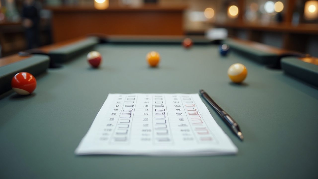 Simple tracking sheet on pool store counter showing tally marks for walk-ins, callbacks, and conversions