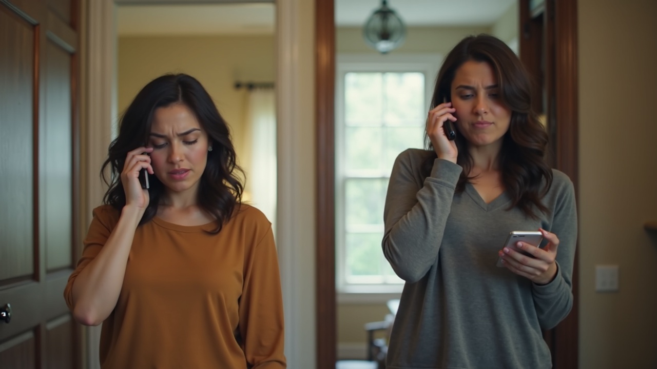 Split-screen comparison showing a frustrated homeowner getting voicemail on left, and a relieved homeowner talking to a live person on right, both holding phones