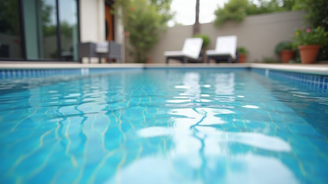 Before-and-after calendar comparison showing a pool company's sparse winter schedule versus a fully booked winter schedule after implementing year-round lead capture