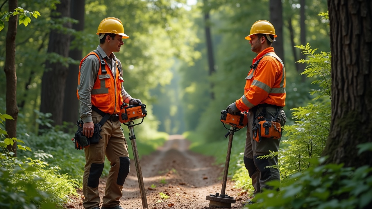 Before/after comparison of a tree service schedule: chaotic one-off jobs vs organized recurring maintenance contracts with consistent monthly revenue